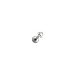Piercing de Furo Coração Prata 925 - P4397 - LE BEAU