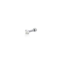 Piercing de Furo Ponto de Luz 3mm Prata 925 - ACP3... - LE BEAU
