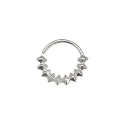Piercing de Furo Spikes Prata 925 - B9841 - LE BEAU