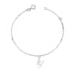 Pulseira Borboleta Lisa Prata 925 - P3980 - LE BEAU