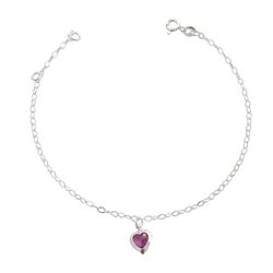 Pulseira Coração Zircônia Prata 925 - PC1000 - LE BEAU