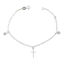 Pulseira Cruz Zirconias Prata 925 - PCZ113 - LE BEAU