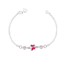 Pulseira Infantil Borboleta Zirconias Prata 925 - ... - LE BEAU