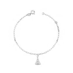Pulseira Pingente Nossa Senhora Aparecida Prata 92... - LE BEAU
