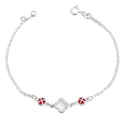Pulseiras Trevos Vermelhos Prata 925 - PTV030 - LE BEAU