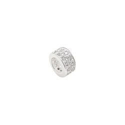 Berloque Separador Cravejado Prata 925 - P4770 - LE BEAU