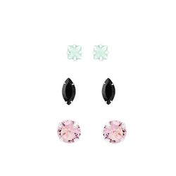 Trio Ponto de Luz Zirconias Color Prata 925 - TPN5 - LE BEAU