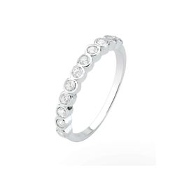 Anel Aparador Zircônias Anne Prata 925 - A0273 - LE BEAU