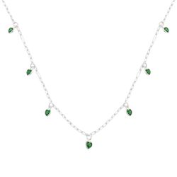 Choker Cartier Corações Esmeralda Prata 925 - CK16... - LE BEAU