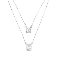 Escapulário São Jorge e Jesus 65cm Prata 925 - P79... - LE BEAU