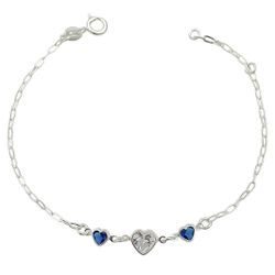 Pulseira Coração Zircônias Prata 925 - PCZ350 - LE BEAU