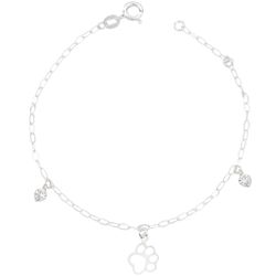 Tornozeleira Patinha Zirconias Prata 925 - TN399 - LE BEAU