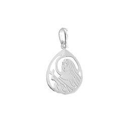 Pingente Medalha Santa Rita de Cássia 2cm Prata 92... - LE BEAU