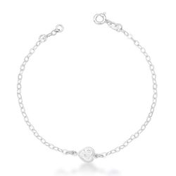 Pulseira Coração Cristal Prata 925 - PUCORA - LE BEAU