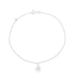 Pulseira Coração Origami Prata 925 - PUCORI - LE BEAU