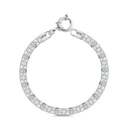 Pulseira Pipoca Fecho Bóia 7mm Prata 925 - PP07 - LE BEAU