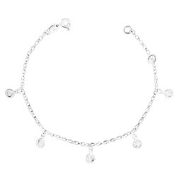 Pulseira Zircônias Cristal Prata 925 - PZC - LE BEAU