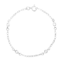 Pulseira Zircônias Cristais Tiffany Prata 925 - P... - LE BEAU