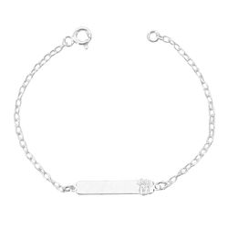 Pulseira Infantil Plaquinha Disney Prata 925 - PL... - LE BEAU