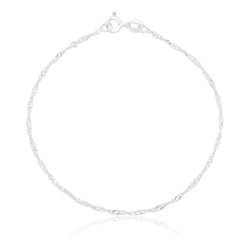 Pulseira Singapura 1mm Prata 925 - NL06 - LE BEAU