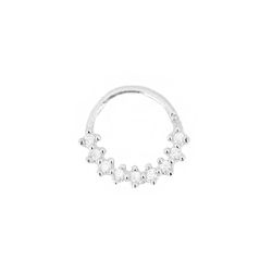 Piercing de Furo Cravejado Maldivas Prata 925 - b3... - LE BEAU