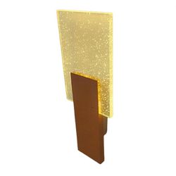 Arandela Parede Dourada Cristal Bolha Led ARBJM02G - LED & CIA