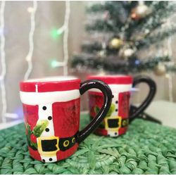 Caneca de Natal Roupa Papai Noel - 11251 - LEDECA