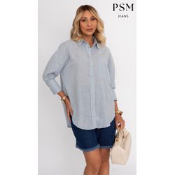 CAMISA FEMININA OVERSIZED PISOM - 18579 - LEDECA