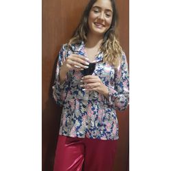 Pijama Feminino Cetim - 10582 - LEDECA