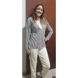 Pijama Feminino Malha P - 15981 - LEDECA