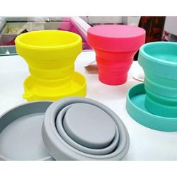 Copo Retrátil com Tampa Silicone - 16833 - LEDECA