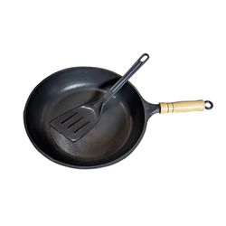 Frigideira Antiaderente com Espátula 24 cm - 7128 - Tampão e grelha GK
