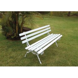Banco de Praça Cavalo Branco - 143 - Tampão e grelha GK