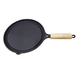 Bifeteira de Ferro Redonda Lisa 25CM - 489 - Tampão e grelha GK