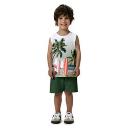 Conj Mas Reg Verd Praia Kyly N/i - 25925820001 - Lele Tete Moda Infantil