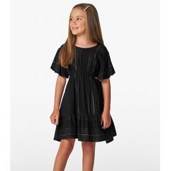 Vestido Black Fios Trick Nick Preto - 25924820003 - Lele Tete Moda Infantil