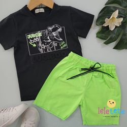 Conjunto Infantil Masculino Dino - Luc Boo - CONJ-... - Lele Tete Moda Infantil