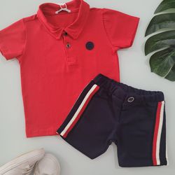 Conjunto Masculino Polo Verm - Trick Nick - 27366 - Lele Tete Moda Infantil