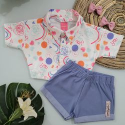 Conjunto Feminino Camisa - Kamylus - CONJ-CAMI-KAM - Lele Tete Moda Infantil