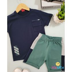 Conjunto Masculino Brookllyn - kyly - CONJ-BROK-KY... - Lele Tete Moda Infantil