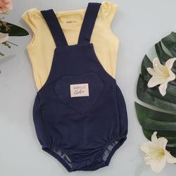 Conjunto Feminino Jardineira - Kamylus - CONJ-JARD... - Lele Tete Moda Infantil