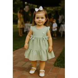 Vestido Pistache Milon Verde - 25924500008 - Lele Tete Moda Infantil