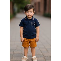 Conj Masc 4/14 Polo Elian N/i - 25922030001 - Lele Tete Moda Infantil