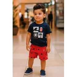 Conj Mas Enjoy Marinho Kyly Azul Marinho - 2592569... - Lele Tete Moda Infantil