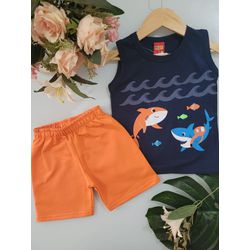 Conj Mas Tuba Marinho Kyly Azul Marinho - 25925680... - Lele Tete Moda Infantil