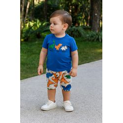 Conj Mas Dino Azul Kyly Azul - 25925640011 - Lele Tete Moda Infantil