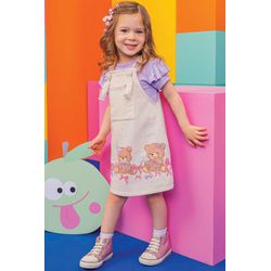 Conj Fem 1/3 Salop Lilas Kukie N/i - 1979010001 - Lele Tete Moda Infantil