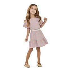 Vestido Trop Rosa Elian Rosa - 25923810007 - Lele Tete Moda Infantil