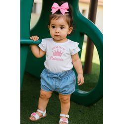 Conj Fem M Ao 3 Princess Jeans Trick Nick N/i - 25... - Lele Tete Moda Infantil