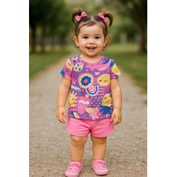 Conj Fem Estam Lilas Elian N/i - 25926310001 - Lele Tete Moda Infantil